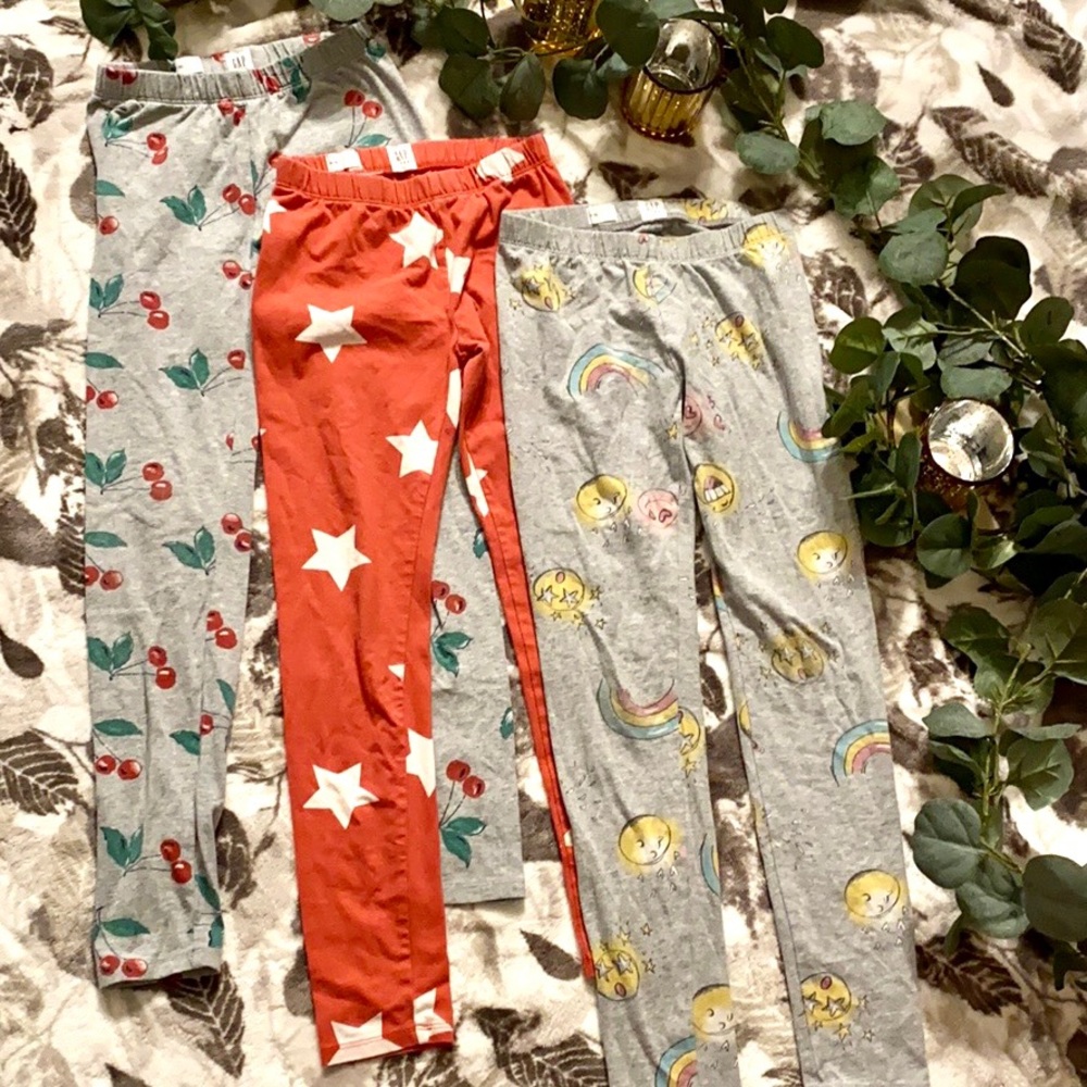 Lot of 3 GAP girls leggings size 8 medium